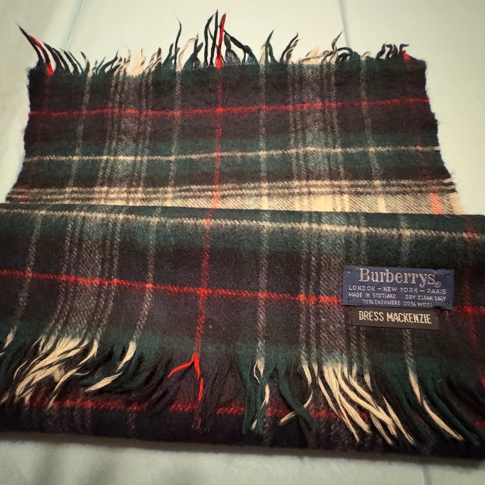 Authentic Burberry Dress Mackenzie Lambswool Scarf- NWOT